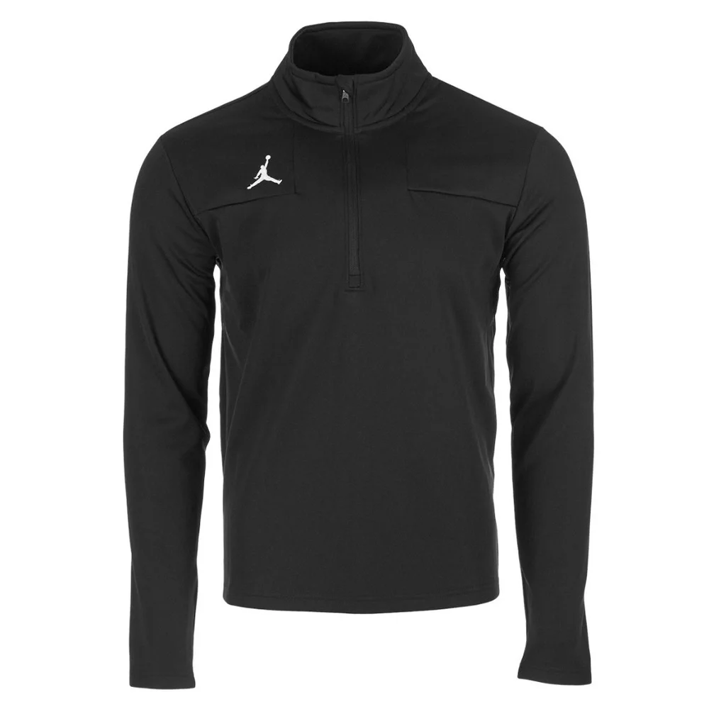 Nike Jordan Team Coaches Half Zip Top CV8311-010 (Black/White) - Picture 1 of 1